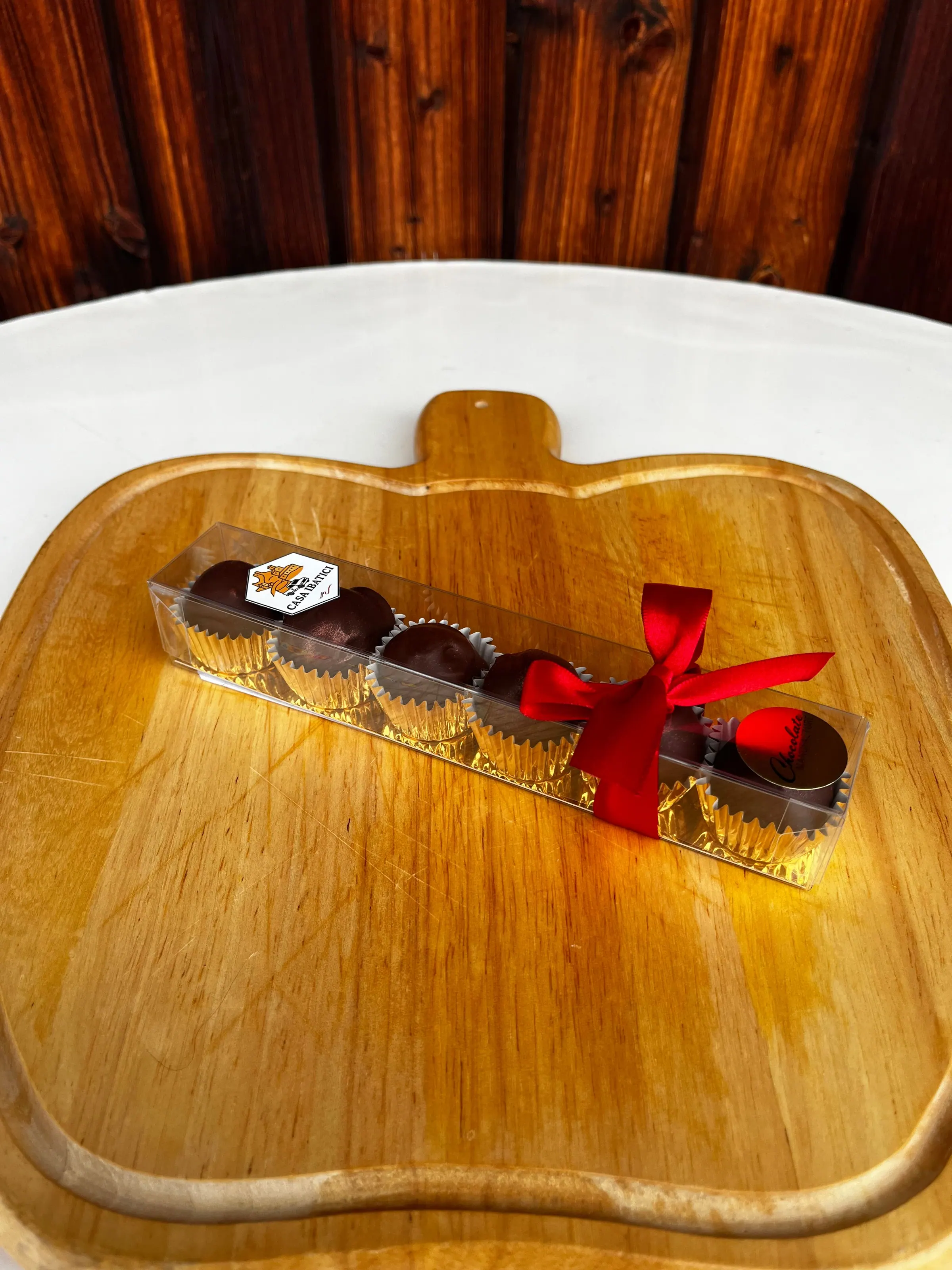 Schokoladenpralinen mit Aceto Balsamico Riserva Füllung, Box mit 6 Stück